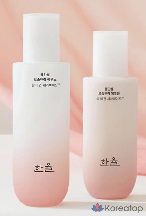 Увлажняющая эссенция-эмульсия HANYUL с красным рисом для повышения эластичности кожи, набор из 2 предметов, 1 комплект