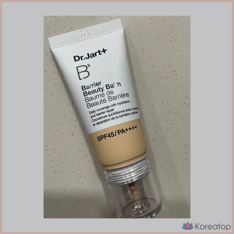 Бальзам для лица Dr. Jart+ The Makeup Barrier Beauty Balm (SFP45 PA++++) 3 вида витамина B, идеально увлажняющий барьер для кожи, плотное покрытие, 2 оттенка, Dr. Jart+, № 01 Light, 30 мл, 1 шт., фото 4