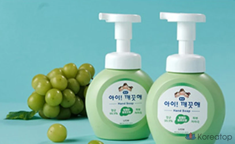 Антибактериальное пенное мыло для рук Lion, аромат чистой пушистой пудры, 490 мл, 1 шт., фото 9