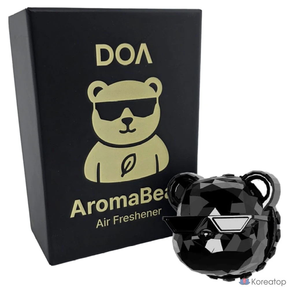 Ароматизатор для автомобиля DA99 Aroma Bear, оттенок Jet Black Hinoki Breeze, 1 шт.