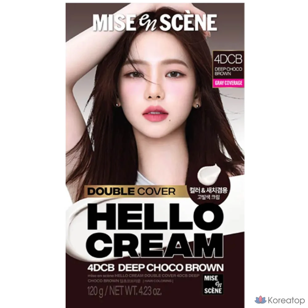 Mise en Scene Hello Cream Double Cover 120 г, 4DCB темно-шоколадно-коричневый, 1 упаковка