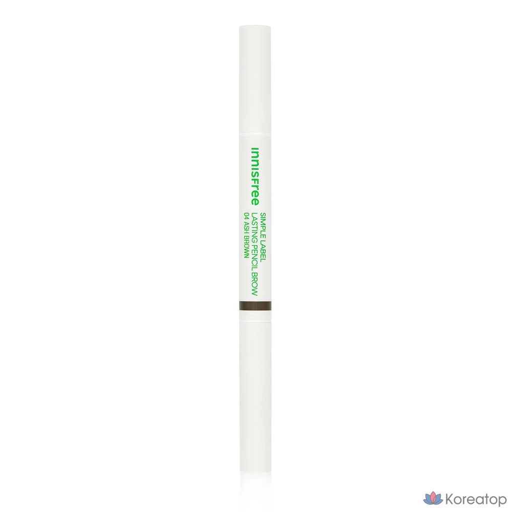 Карандаш для бровей Innisfree Simple Label Lasting Pencil Brow, оттенок 04 Ash Brown, 1 шт.