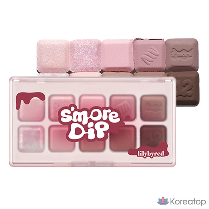 Палетка теней для век Lilybyred Mood Keyboard Eye Palette, цвет «Клубничный шоколад», 1 шт.