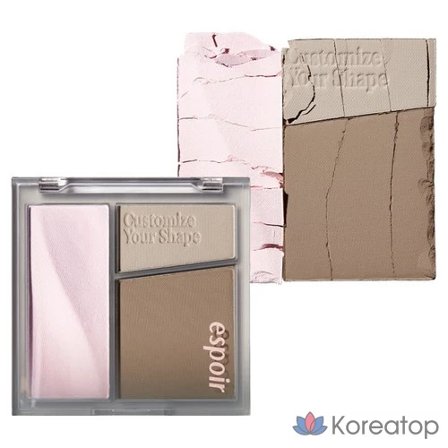 Палетка для контурирования Espoir Tone Pairing Contour Palette 10 г, № 2, холодный серый, 1 шт.