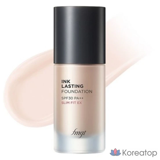 Тональный крем The Face Shop Ink Lasting Foundation Slim Fit, 30 мл, 1 шт., ярко-кремовый бежечный.