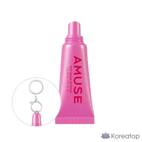 Брелок-бальзам для лица Amuse Care Tint Balm, 02 Happy Girl, 6 г, 1 шт.