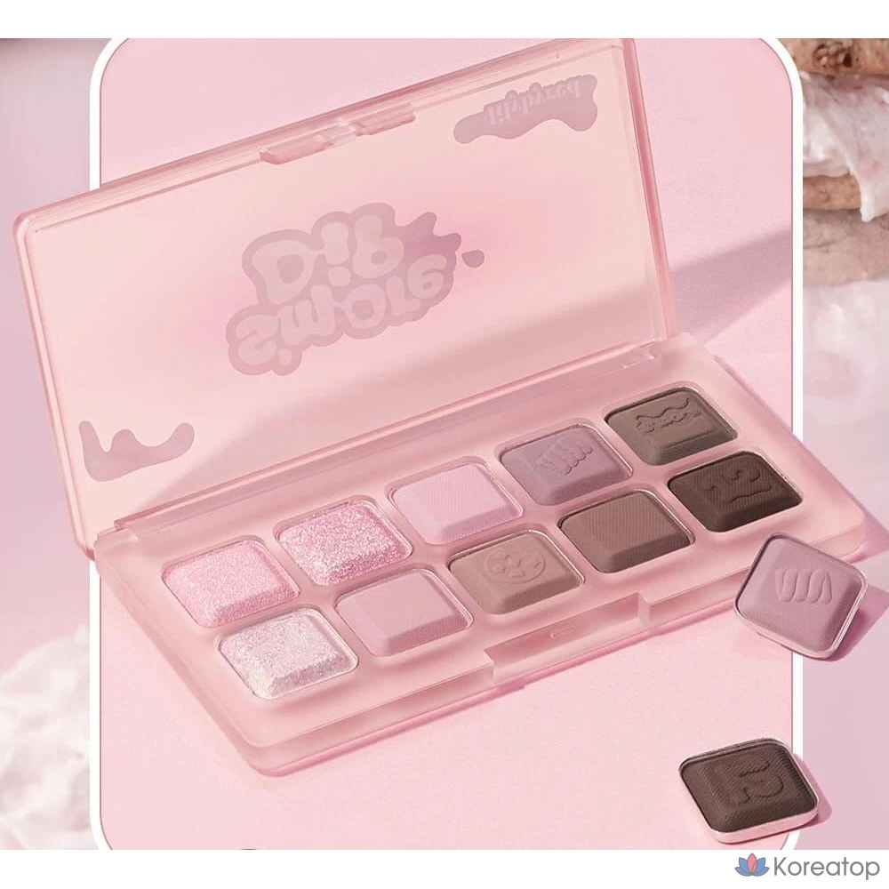 Палетка теней для век Lilybyred Mood Keyboard Eye Palette, цвет «Клубничный шоколад», 1 шт., фото 3