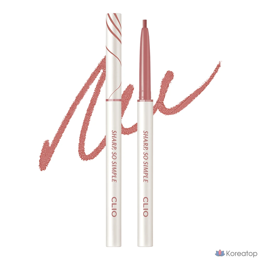 Водостойкий карандаш-лайнер Clio Sharp So Simple AD, цвет 09, розовый, 1 шт.