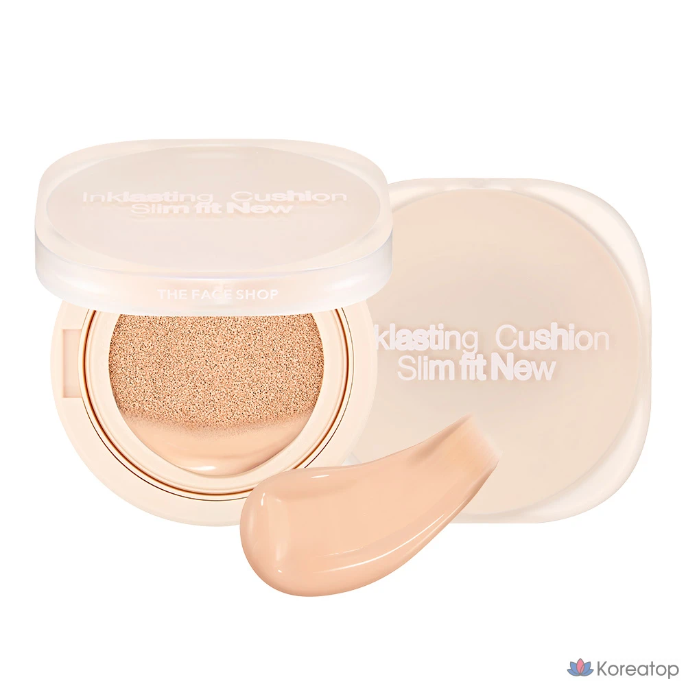 Тональный кушон-крем The Face Shop Ink Lasting Slim Fit New Cushion Foundation 12 г, V203 Натуральный бежевый, 1 шт.