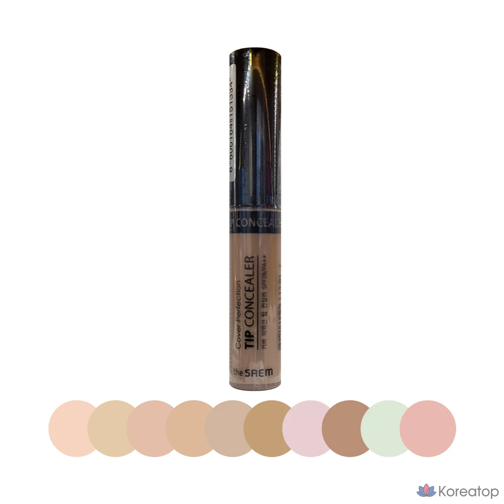 Консилер The Saem Cover Perfection Tip, 1 шт., № 02, насыщенный бежевый.