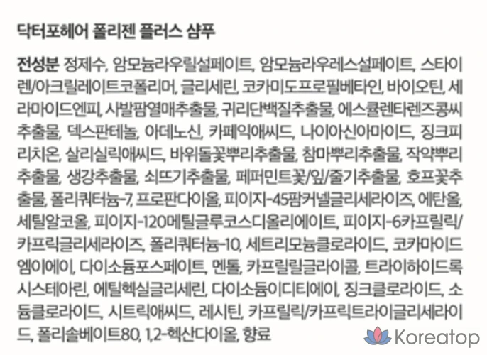 Doctor For Hair Hair Loss Relief Volume Enhancement Polygen Plus Shampoo, фото 10