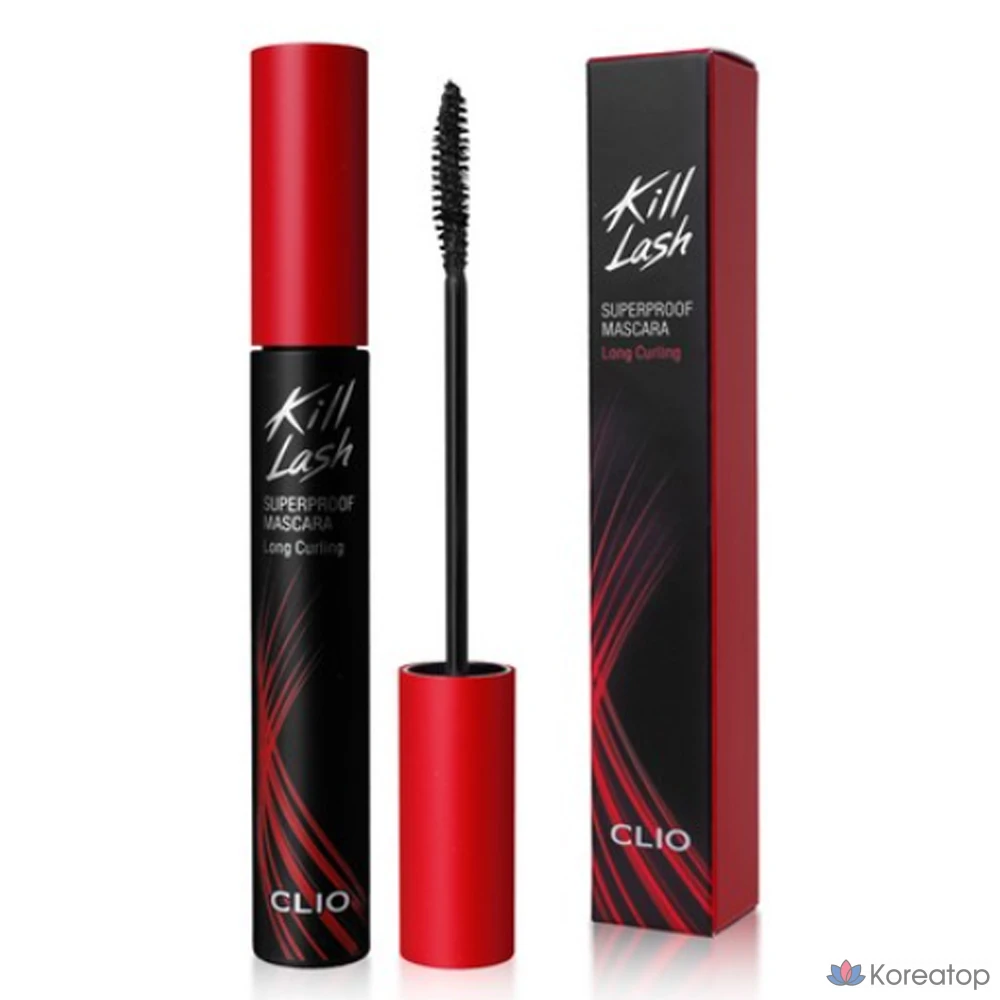 Тушь для ресниц Clio Kill Lash Superproof 7 г, 01, для длительной завивки, 1 шт.