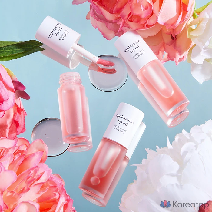 Масло для губ Nuni с ароматом яблока и пиона, 3,7 мл, 1 шт., фото 2