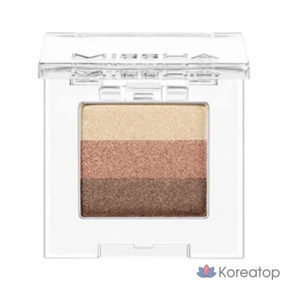 Missha Triple Shadow 2г, №3 Мокко Бежевый, 1 шт.