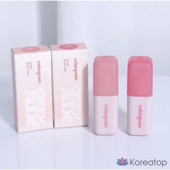 Colorgram Nude Blur Tint '02_Plush Pink 06_Berry Vicky', Тинт для лица, тонирующий крем для пор, 1 шт., 5 г, 06_Berry Vicky