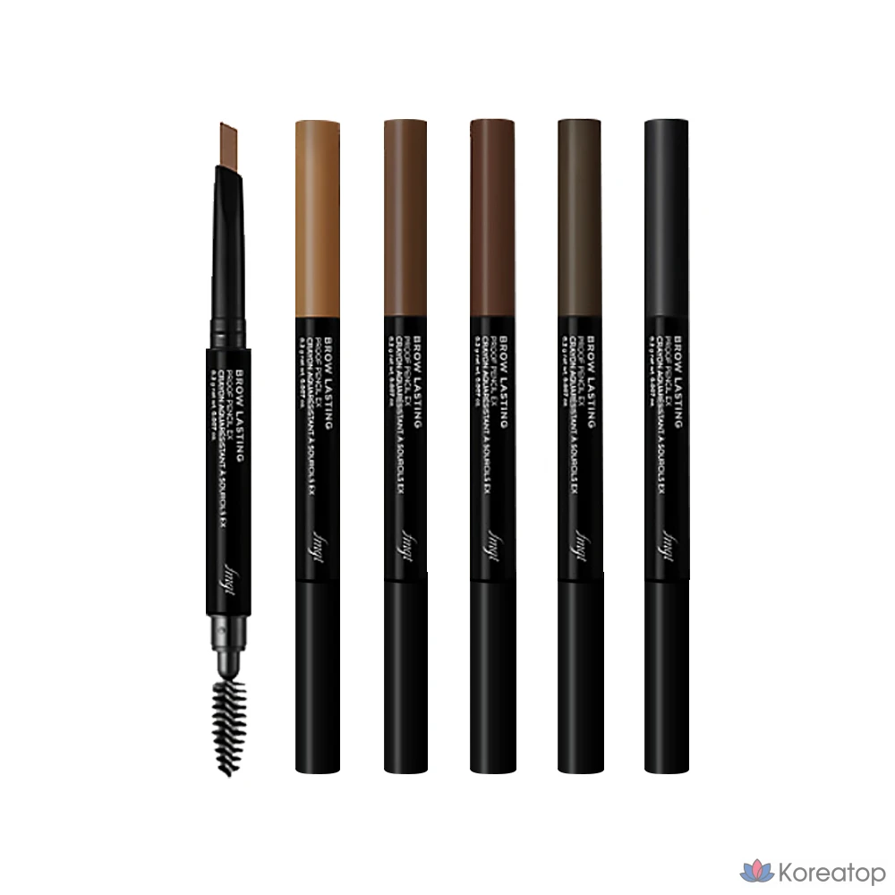 Карандаш для бровей The Face Shop Brow Lasting Proof Pencil EX, 0.2g, темно-серый, 1 шт.