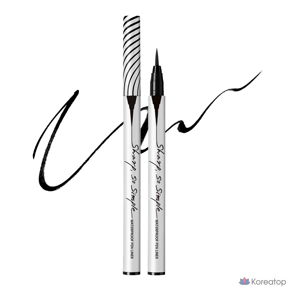 Водостойкий линер-ручка Clio Sharp So Simple, № 1, черный, 1 шт.