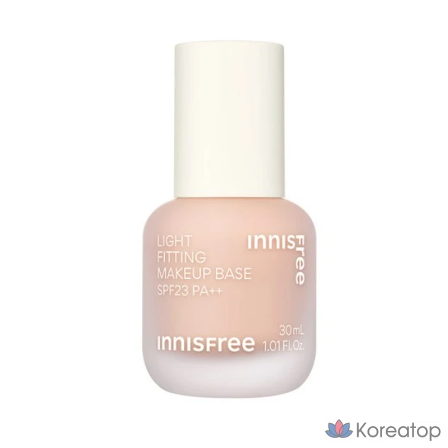 База под макияж Innisfree Light Fitting, 30 мл, персиковый цвет, 1 шт.