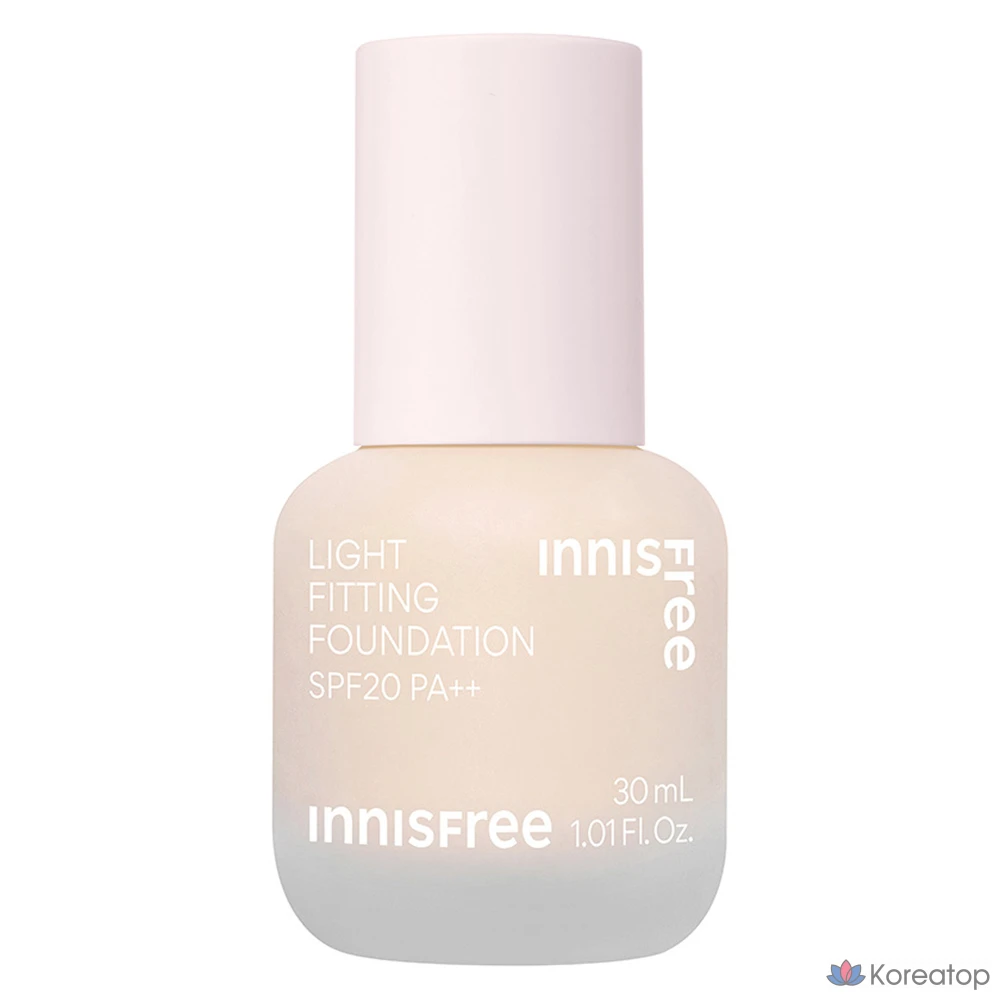 Тональный крем Innisfree Light Fitting Foundation, 30 мл, 1 шт., оттенок 17N Ivory