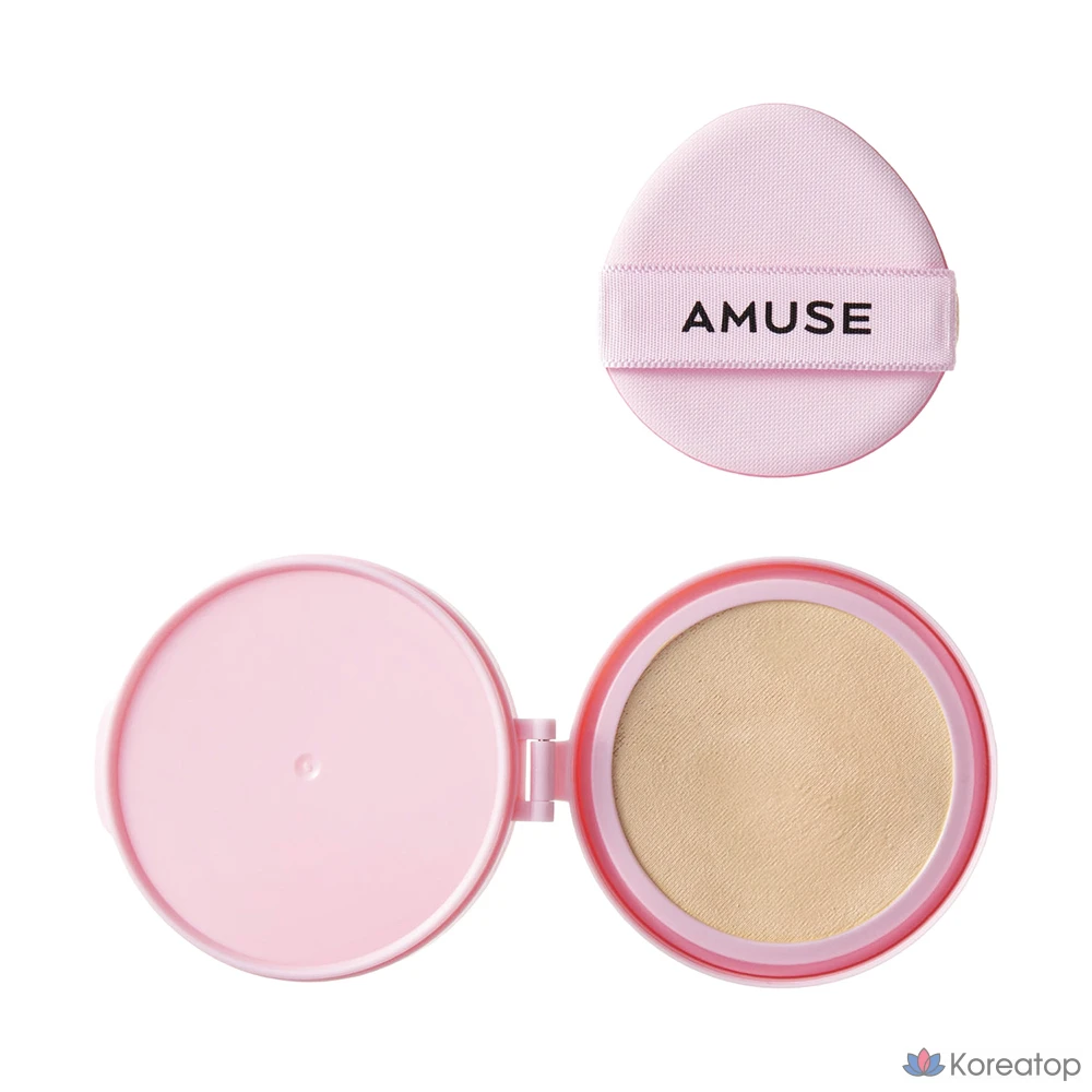 Сменный блок для тонального крема AMUSE Dew Power Cushion, 15 г, 02 Healthy, 1 шт.