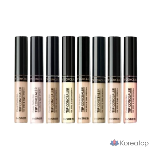 Консилер The Saem Cover Perfection Tip, 1 шт., натуральный бежевый.