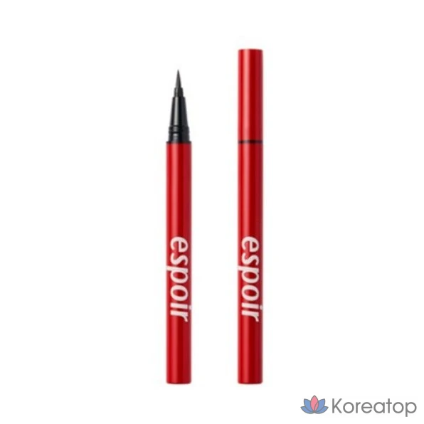 Подводка для глаз Espoir с кисточкой, предотвращающей слияние цветов, 1 г, насыщенный черный (BLACK), 1 шт.