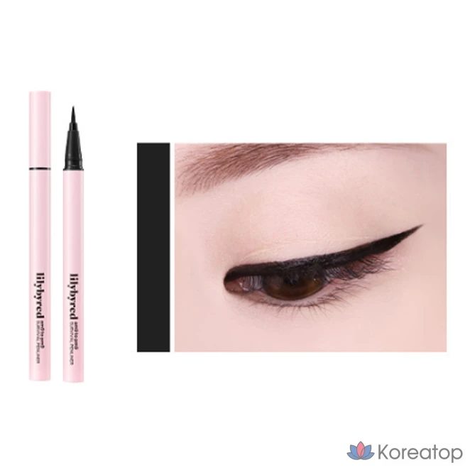 Ручка-лайнер Lilybyred Nine to Nine Survival Pen Liner, 0.6g, 01, матовый черный, 1 шт., фото 3