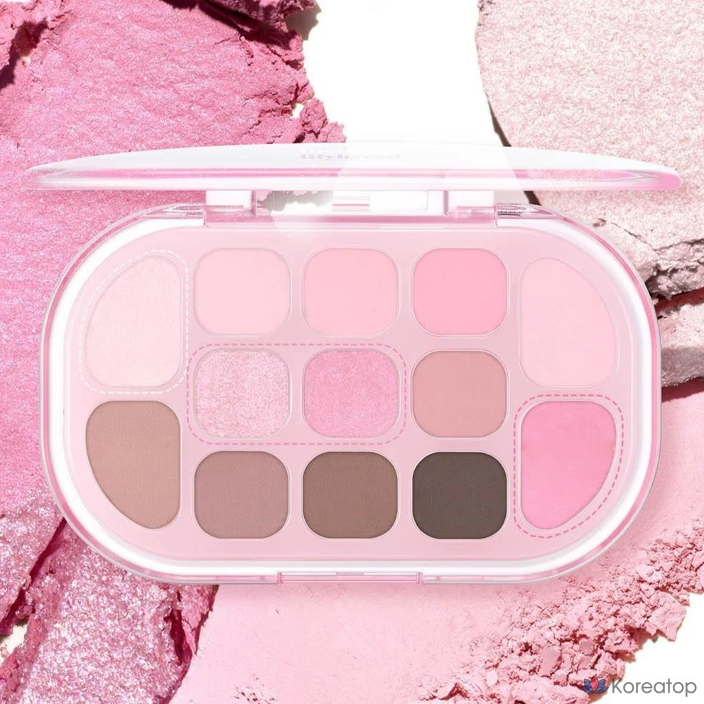 Палетка теней Lilybyred Dewy Fit, оттенок 02 Pink Milk Tea, 1 шт.
