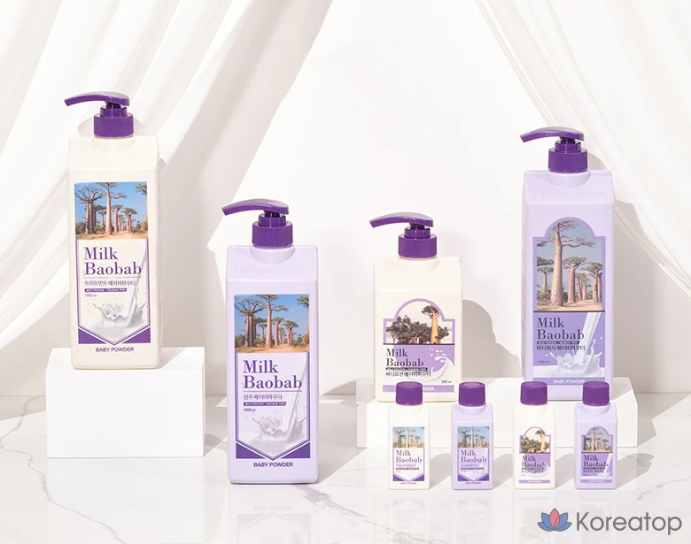 Шампунь Milk Baobab с ароматом детской присыпки, 1 л, 1 шт., фото 6