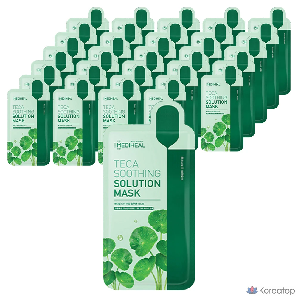 Успокаивающая маска-раствор Mediheal Tika, 21 мл, 1 упаковка, 60 штук.