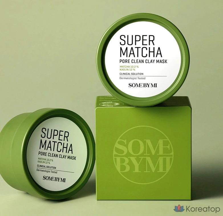 Глиняная маска для очищения пор Some By Mi Super Matcha, 100 г, 1 упаковка, 1 шт.