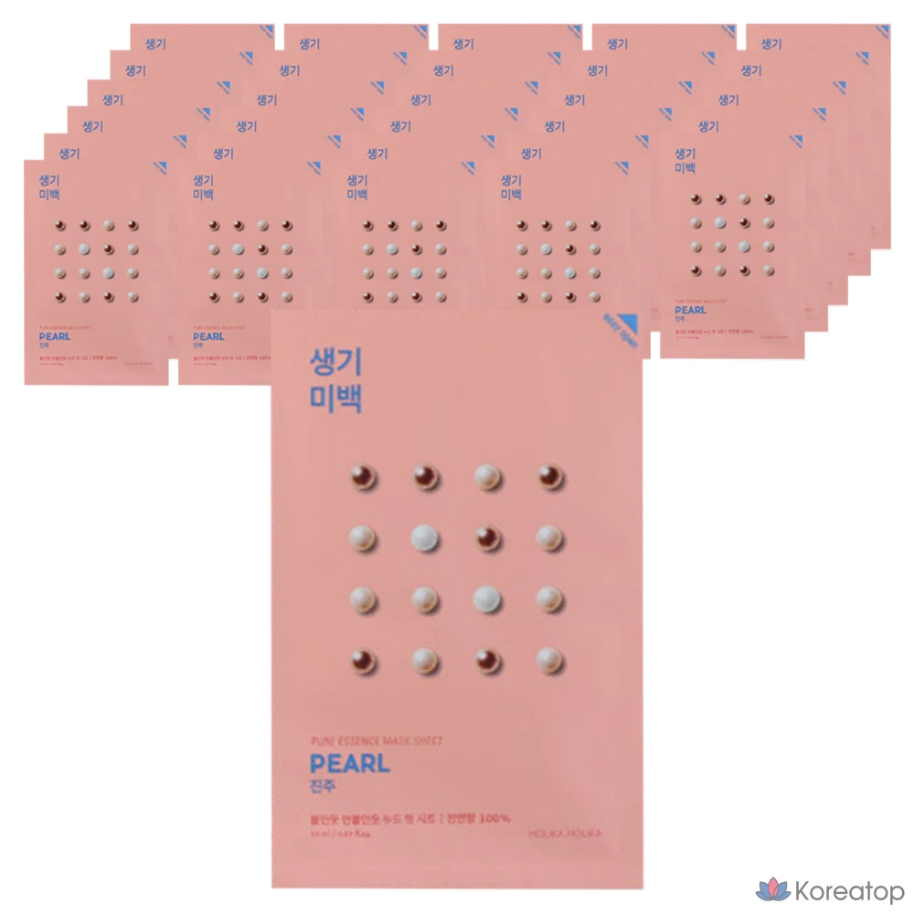 Маска-салфетка Holika Holika Pure Essence Mask Sheet Pearl, 1 упаковка, 40 листов