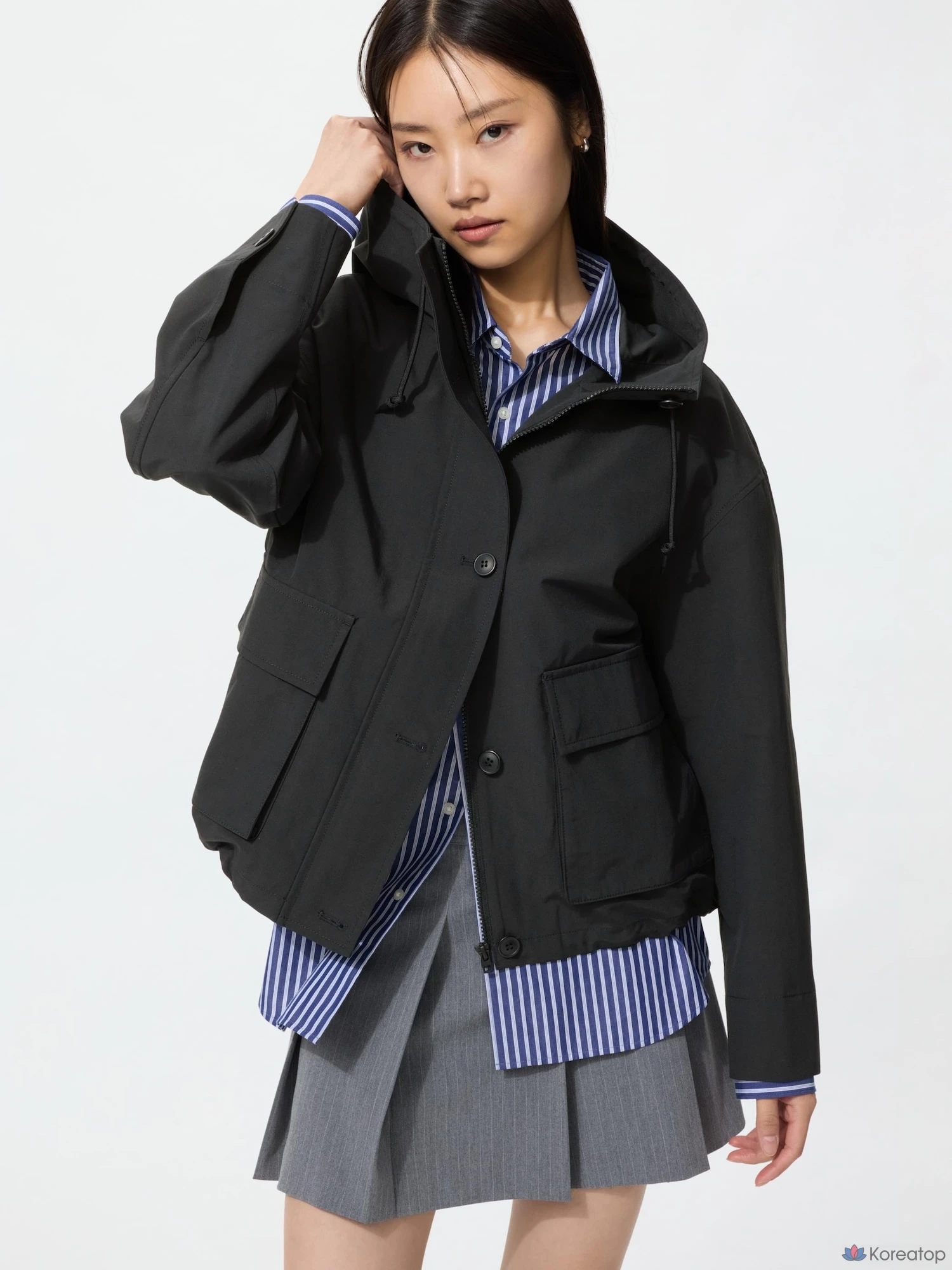 Парка Uniqlo Utility Cotton Blend Parka