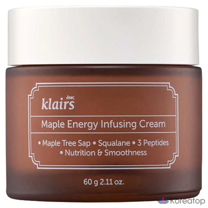 Крем для лица Dear, Klairs Maple Energy Infusing Cream, 60 г, 1 шт.