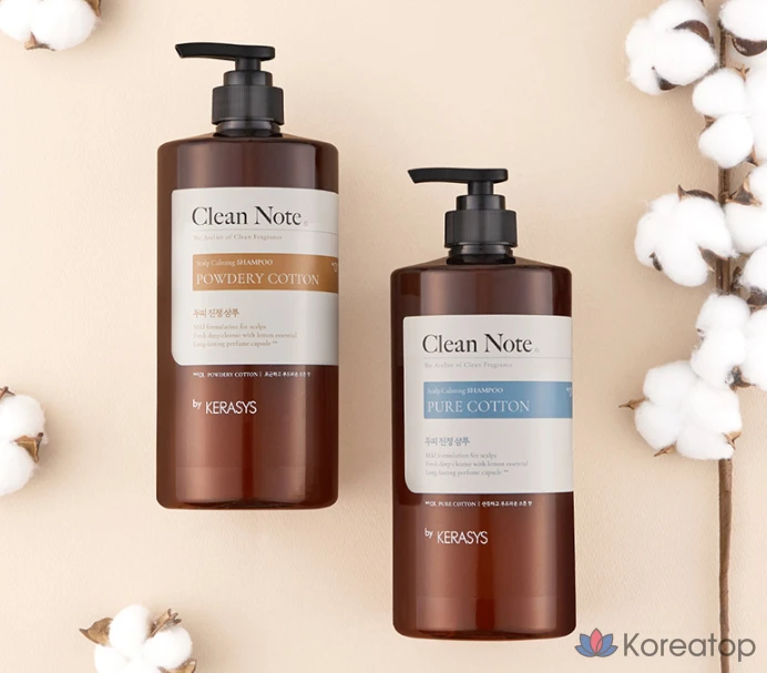 Шампунь KeraSys Clean Note с ароматом пудрового хлопка, 1 л, 1 шт.