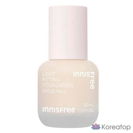 Тональный крем Innisfree Light Fitting Foundation, 30 мл, 1 шт., оттенок 17N IVORY