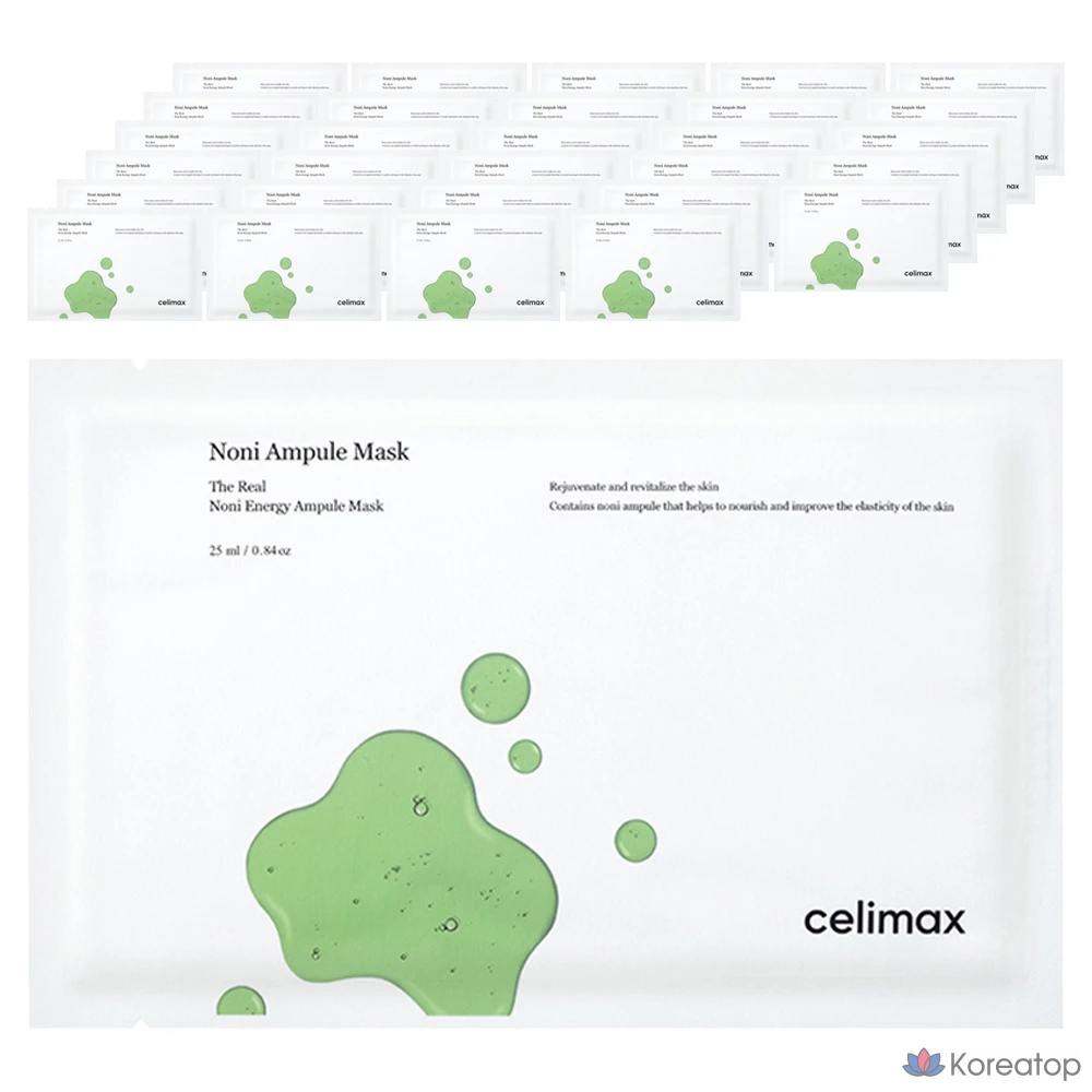 Cellimax The Real Noni Energy Ampoule Mask, 25 мл, 1 упаковка, 30 штук