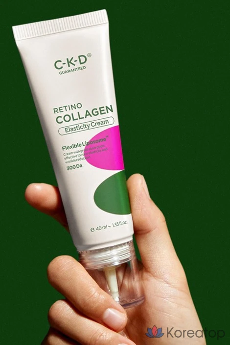 Крем для повышения эластичности кожи с низким содержанием ретиноевой кислоты CKD Chong Kun Dang Health Retino Collagen, 40 мл, набор для гуаша Heart Guasha, 1 шт.