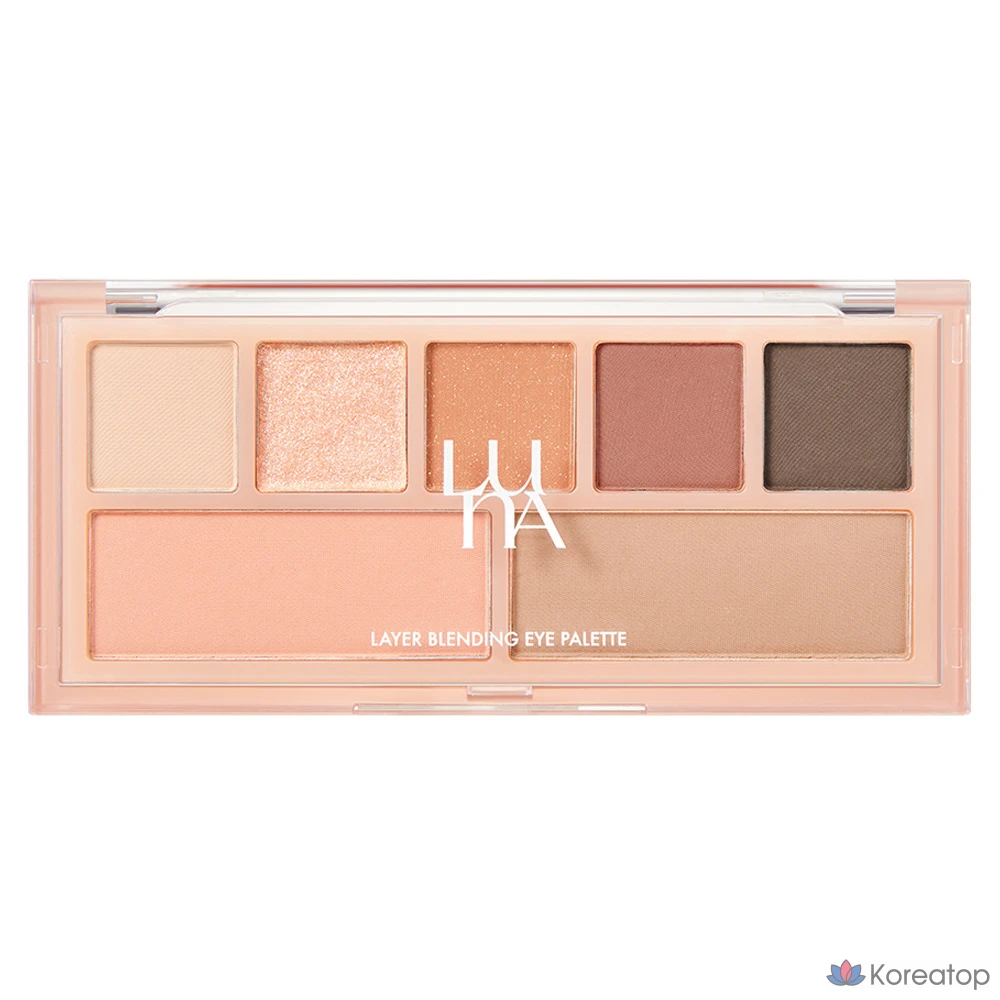 Палетка теней для век Luna Layer Blending Eye Palette, 03 Coral Affair, 1 шт.
