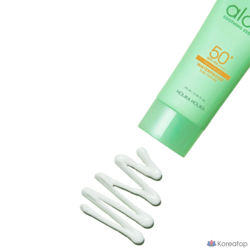 Holika Holika Aloe Водостойкий солнцезащитный крем SPF50+ PA++++, 70 мл, 1 шт.