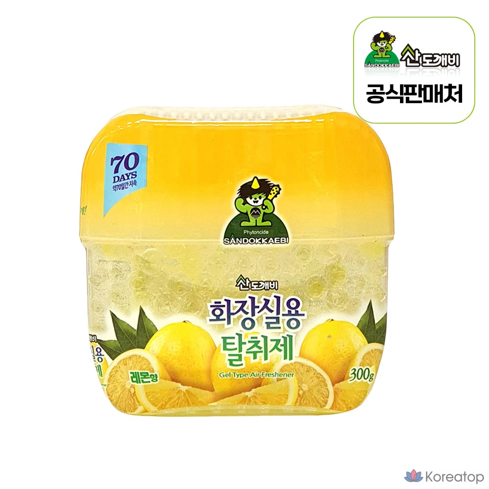 Освежитель воздуха для туалета Sandokkaebi с ароматом лимона, 300 г, 1 шт.