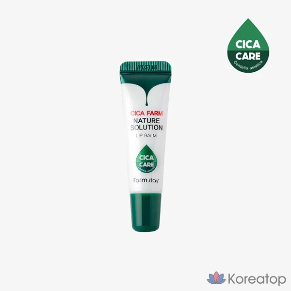 Бальзам для губ FarmStay Cica Farm Nature Solution, 1 шт., 10 г, фото 2