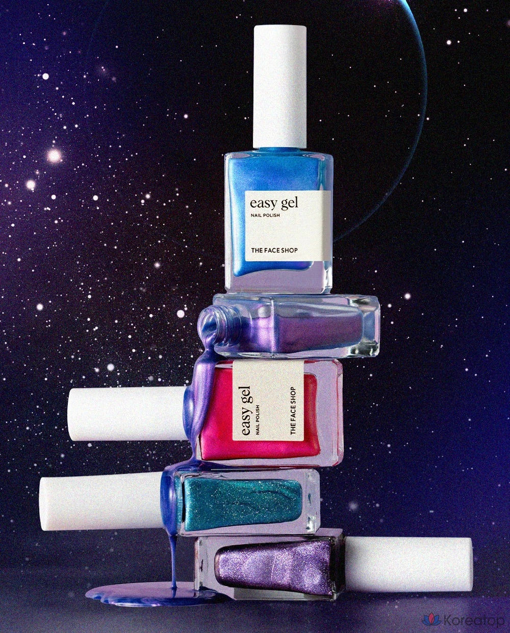 Гель-лак для ногтей The Face Shop Easy Gel Color, оттенок 97 Cosmic Dust, 1 шт., 10 мл, фото 3