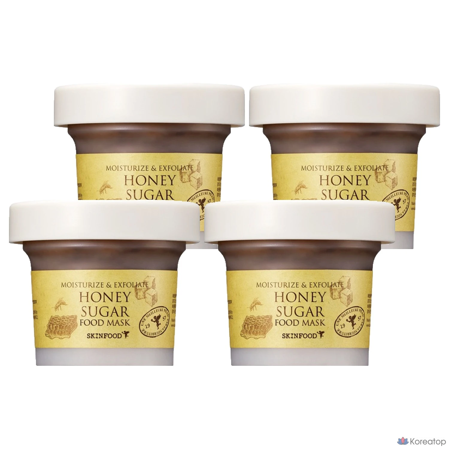 Маска для лица Skinfood Honey Sugar Food Mask, 120 г, 1 упаковка, 4 штуки