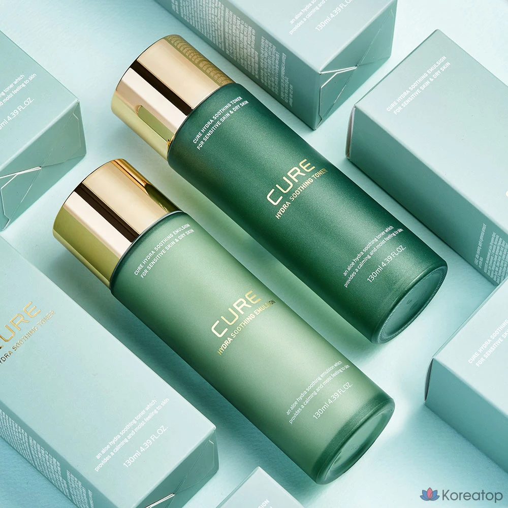 Набор для ухода KIM JEONG MOON Aloe Cue Hydra Soothing Gift Set (Toner + Cream + Emulsion), 2 шт.