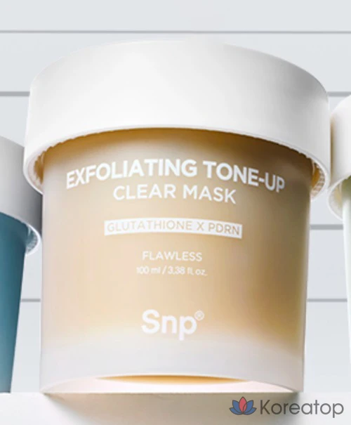 Маска для лица SNP Clear Tone Vitality Mask, 100 мл, 1 упаковка, 5 штук, фото 3