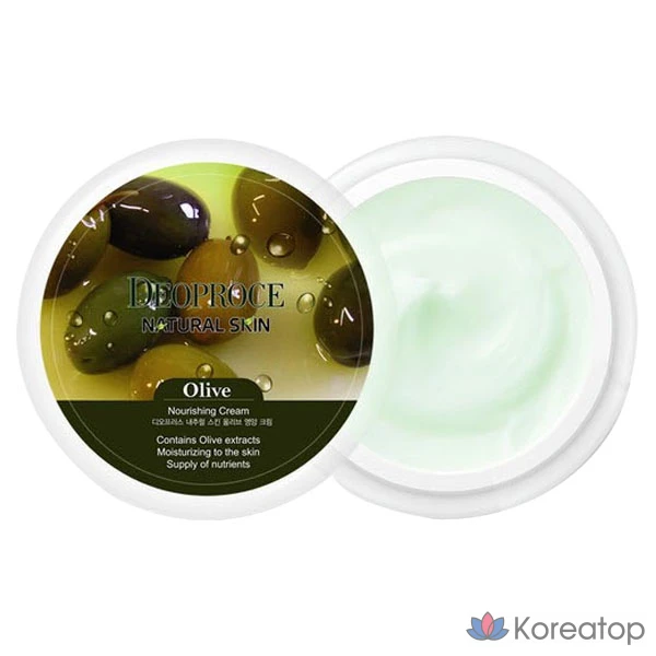 Питательный крем для натуральной кожи Deoproce с оливковым маслом, 1 шт., 100 г