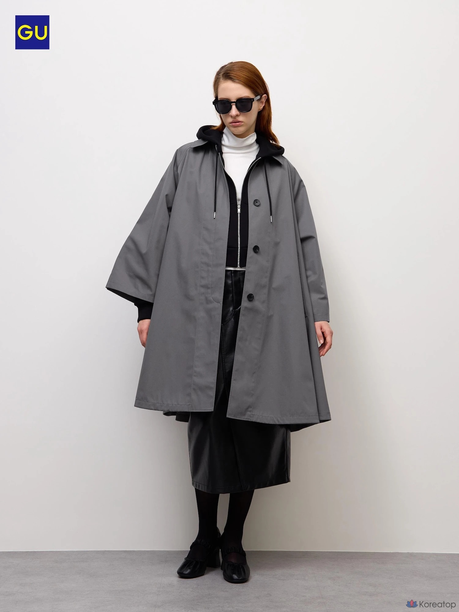 Пальто Uniqlo Balmacaan Tent Line Coat