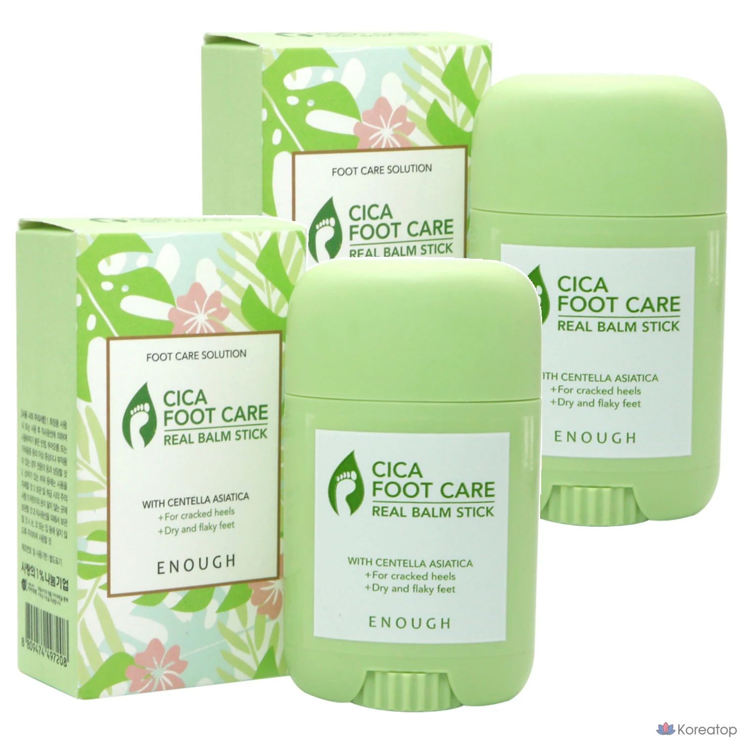 ENOUGH Cica Foot Care Real Balm Stick, 1 упаковка, 2 штуки, 20 мл