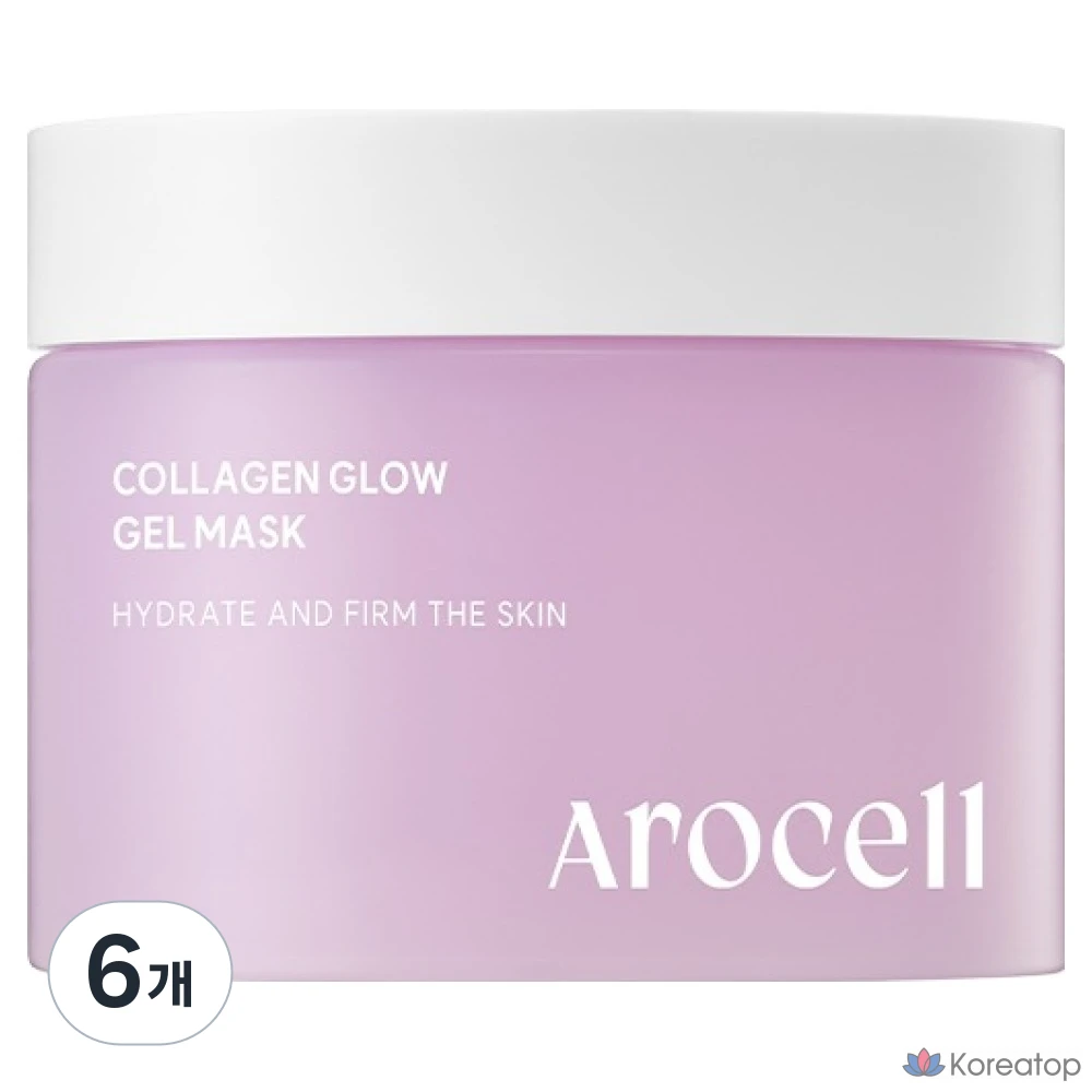 Гелевая маска для лица Arocell Collagen Glow, 6 штук, 1 упаковка